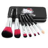 ★Hello Kitty Makeup Brush Set 7 PCs ★ Black or Pink Cute Kitty Cat Casing★ freeshipping - Bluemoon Secrets Chamber