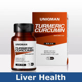 UNIQMAN Turmeric Curcumin+Liver Extract Capsules【Liver Health】⭐姜黄+肝精 胶囊【护肝抗疲】