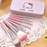 ★Hello Kitty Makeup Brush Set 7 PCs ★ Black or Pink Cute Kitty Cat Casing★ freeshipping - Bluemoon Secrets Chamber