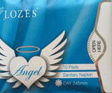 feminine care, sanitary pad, hygiene care, menstruation, sanitary napkin, women's health LOZES Angel 3 in 1 Anti-Bacteria Sanitary Napkin with Negatives Ion, Nano Silver, Far infrared ray Bluemoon Secrets Chamber