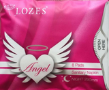 feminine care, sanitary pad, hygiene care, menstruation, sanitary napkin, women's health LOZES Angel 3 in 1 Anti-Bacteria Sanitary Napkin with Negatives Ion, Nano Silver, Far infrared ray Bluemoon Secrets Chamber