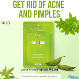 acne, pimple, skincare, skin health, outbreak, acne treatment, BHK's BHK's Lemon Verbena Extract Capsules【Acne Treatment】⭐净荳 胶囊【抗痘调理】 Bluemoon Secrets Chamber Pte Ltd