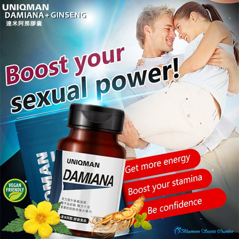 UNIQMAN Organic Damiana + Ginseng Capsule⭐達米阿那人蔘皂甘精華膠囊