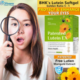 BHK's Patented Eyebright Lutein EX Veg Capsules【Vision Health】⭐专利晶澈叶黄素 素食胶囊【双眼明亮】