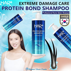 Hair+ Protein Bond Shampoo 500ml for Extreme Damage Hair Bluemoon Secrets Chamber Pte Ltd