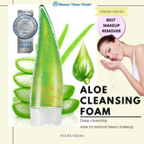 Holika Holika Aloe Facial Cleansing Foam 150ml ⭐ 惑丽客 天然芦荟保湿泡沫洁面啫喱 Facial Wash, Aloe Vera, Makeup remover, skincare, moisturizer Bluemoon Secrets Chamber