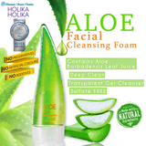 Holika Holika Aloe Facial Cleansing Foam 150ml ⭐ 惑丽客 天然芦荟保湿泡沫洁面啫喱 Facial Wash, Aloe Vera, Makeup remover, skincare, moisturizer Bluemoon Secrets Chamber